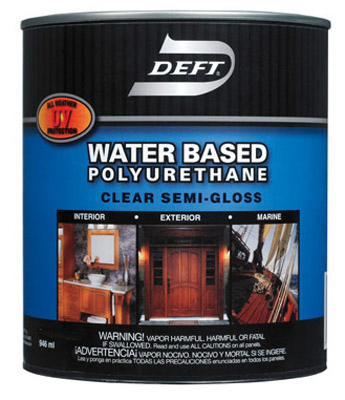 Deft Dft258-01 Water Based Semi-gloss Polyurethane, Pack Of 4