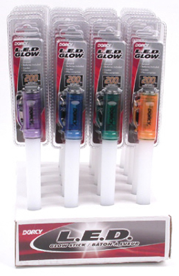 41-6407 Led Glow Stick, Tail Cap Push Button Light Stick - Pack Of 20