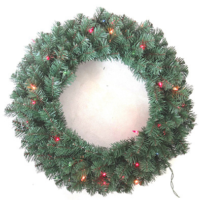 Equinox 2 Val-416-24 Holiday Wonderland, 24 In. Valley Pine Artificial Wreath - Pack Of 6