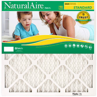 84858.011824 24 X 1 In. Naturalaire Standard Pleated Air Filter - Pack Of 12