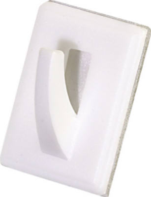 UPC 008236695656 product image for 122298 4.7 x 3.5 in. White Plastic Small Utility Adhesive Hook - 6 Pack- Pack Of | upcitemdb.com