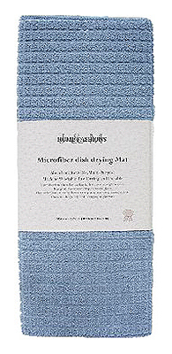 J & M Home Fashions 3560 15 X 20 In. 100 Percent Polyester Microfiber Check Drying Mats - 3 Pack, Pack Of 3