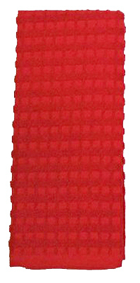 J & M Home Fashions 7462 16 X 26 In. 100 Percent Cotton Kitchen Towel - Red, Pack Of 3