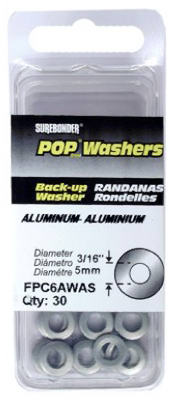 Fpc Fpc6awas Aluminum Back Up Plate, 30 Pack - Pack Of 5