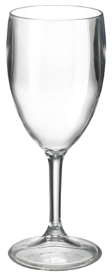 Free-free Mg-j0 10 Oz. Clear Acrylic Wine Goblet - Pack Of 6