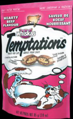 72302 3 Oz. Temptations Beef Cat Snack