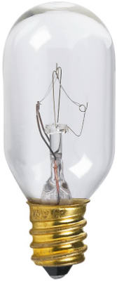 70817 15 Watts T7 Clear Tubular Appliance Light Bulb, Pack Of 10