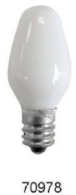 70208 4 Pack, 4 Watts White Incandescent Night Light Bulb - Pack Of 10