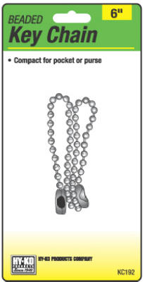 Hy-ko Products Kc192 6 In. Beaded Chain, Pack Of 5