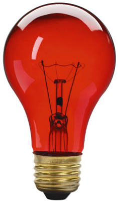 70804 25 Watts Transparent Red Party Light Bulb, Pack Of 6