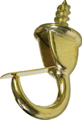 122242 1.25 In. Brass Safety Hook - 3 Pack, Pack Of 10
