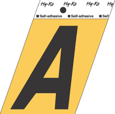 UPC 084100002171 product image for Hy-Ko Products GG-25-A 3.5 in. Aluminum Adhesive Letter A- Pack Of 10 | upcitemdb.com