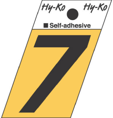 Hy-ko Products Gr-10-7 1.5 In. Aluminum Adhesive Angle Cut Number 7, Pack Of 10