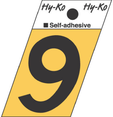 Hy-ko Products Gr-10-9 1.5 In. Aluminum Adhesive Angle Cut, Number 9, Pack Of 10