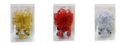6229as039a Tree Topper Bows, Assorted - Pack Of 6