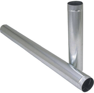 Imperial Manufacturing Gv0345 3 X 24 In. 28 Ga Galvanized Furnace Pipe - Pack Of 10