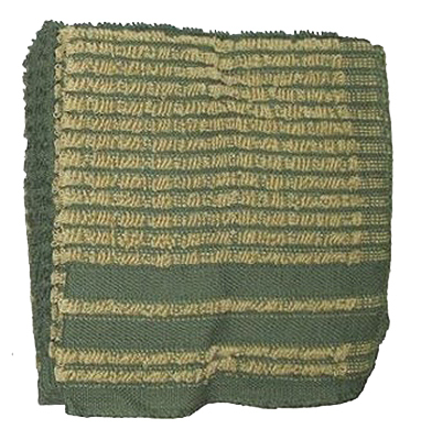 J & M Home Fashions 7428 13 X 13 In. Green 100 Percentage Cotton Dish Cloths - 4 Pack, Pack Of 3