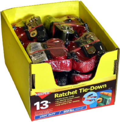 89513 13 Ft. Ratchet Tie-down, Pack Of 12
