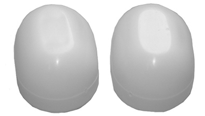 04-3913 White Plastic Universal Toilet Bolt Cap - Pack Of 6