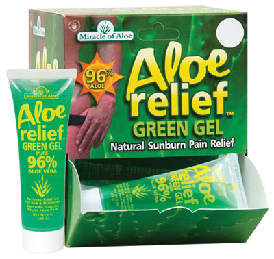 41751 Aloe Relief Green Gel Counter Display, Pack Of 12