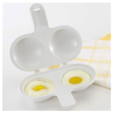 64702 2 Cup Cavity Microwave Egg Poacher - Pack Of 6