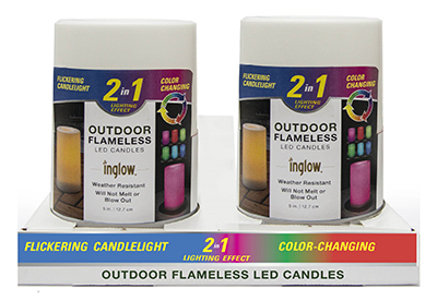 Northern International Cg20408whcctr4 4 X 8 In. Outdoor Flameless Plastic Color Changing Candle Tray - Pack Of 4
