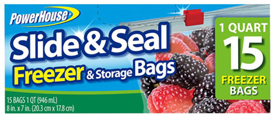 Personal Care 92796-4 Freezer Storage Bag - 15 Count, Pack Of 24