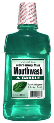 Personal Care 90887-1 Refreshing Mint Mouthwash & Gargle - 16 Oz., Pack Of 12