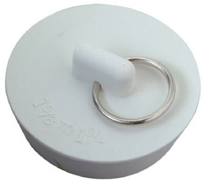Psb8025 1.75 In. Rubber Sink Stopper - White, Pack Of 12