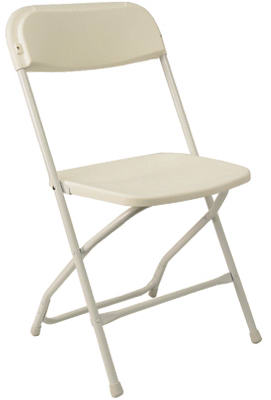 Pre Sales 2180 Plastic Folding Chair - White, Pack Of 10