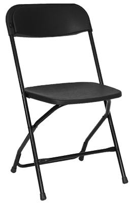 Pre Sales 2185 Plastic Folding Chair - Black, Pack Of 10