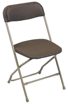 Pre Sales 2190 Plastic Folding Chair - Brown, Pack Of 10