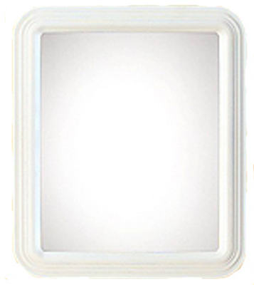 20-0400-at4002wt-1012 12 X 14 In. Rectangle-molded Framed Mirror - White, Pack Of 6