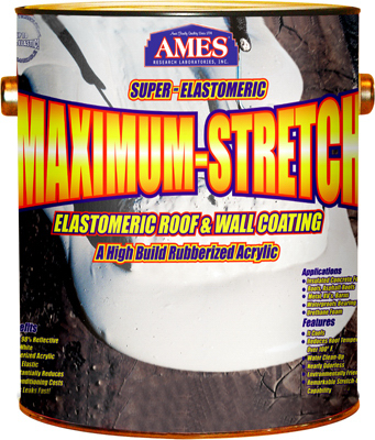 Mss1 Water Base High Strength Elastomeric Roof Coating - Gallon, White, Pack Of 4