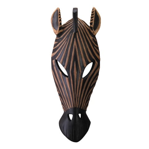 34758 African Zebra Animal Mask