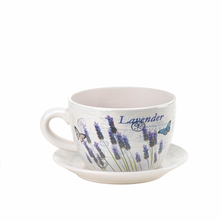 10016209 Lavender Fields Teacup Planter