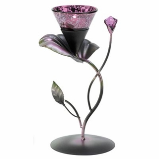 D1118 Lilac Lily Pad Tealight Holder