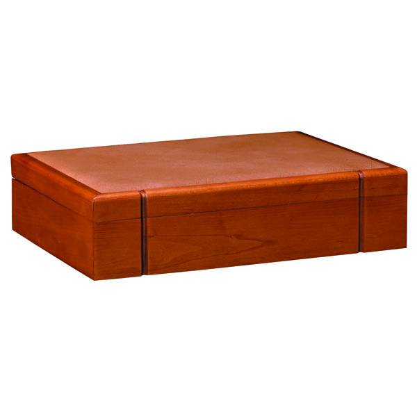 Wood Jewelry Box With Luxurious Leatherette Interior