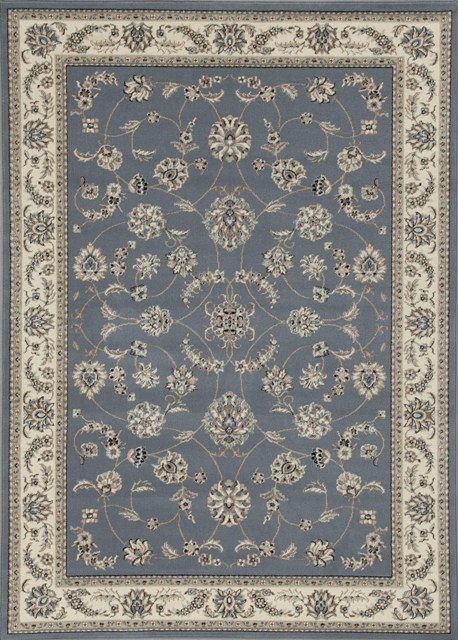 Radici 1596-5020-greyblue Alba Rectangular Grey & Blue Traditional Italy Area Rug, 3 Ft. 3 In. W X 4 Ft. 11 In. H