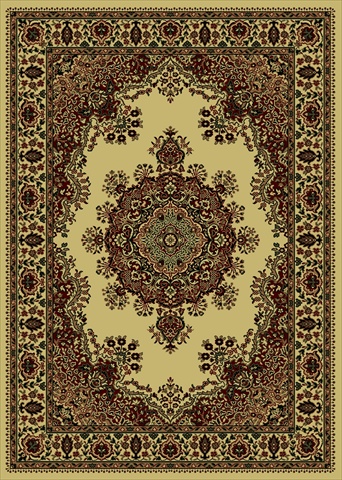 1191-2222-ivory Castello Rectangular Ivory Traditional Italy Area Rug, 7 Ft. 9 In. W X 11 Ft. H