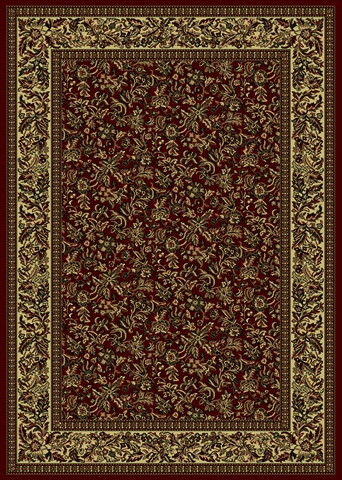 1219-2013-burgundy Castello Rectangular Burgundy Traditional Italy Area Rug, 9 Ft. 10 In. W X 12 Ft. 10 In. H