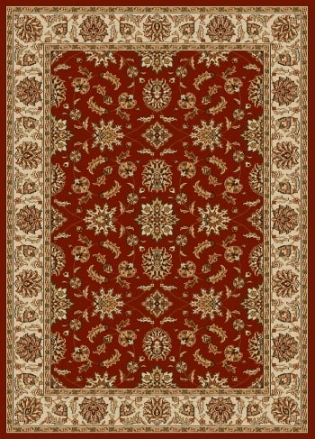 1592-1041-brick Como Rectangular Brick Red Traditional Italy Area Rug, 5 Ft. 5 In. W X 7 Ft. 7 In. H