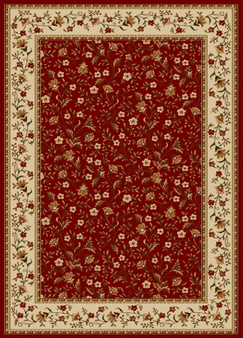 1593-1132-red Como Rectangular Red Traditional Italy Area Rug, 7 Ft. 9 In. W X 11 Ft. H