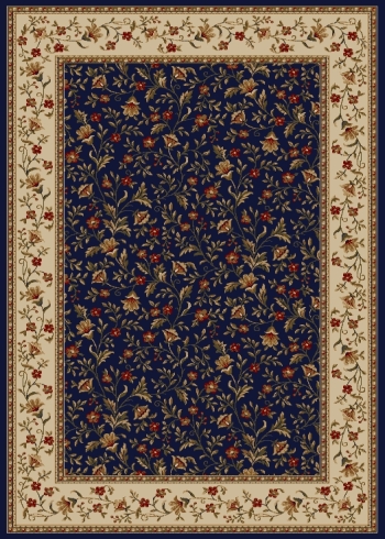 1593-1173-navy Como Rectangular Navy Blue Traditional Italy Area Rug, 7 Ft. 9 In. W X 11 Ft. H