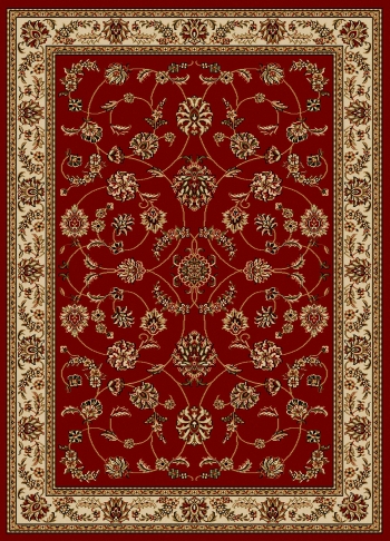1596-1332-red Como Rectangular Red Traditional Italy Area Rug, 7 Ft. 9 In. W X 11 Ft. H