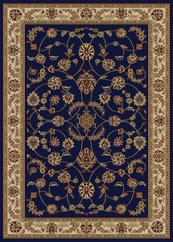 1596-1352-navy Como Rectangular Navy Blue Traditional Italy Area Rug, 7 Ft. 9 In. W X 11 Ft. H