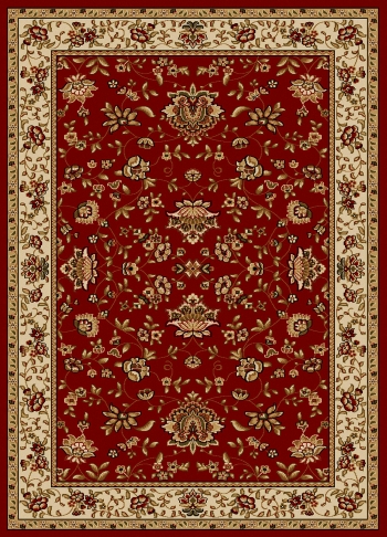 Radici 1597-1430-red Como Rectangular Red Traditional Italy Area Rug, 3 Ft. 3 In. W X 4 Ft. 11 In. H