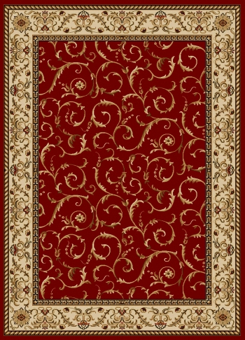 1599-1533-red Como Rectangular Red Transitional Italy Area Rug, 9 Ft. 10 In. W X 12 Ft. 10 In. H