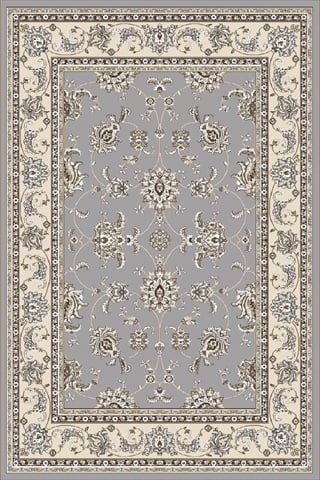 1780-0035-grey Pisa Round Grey Traditional Turkey Area Rug, 7 Ft. 10 In.