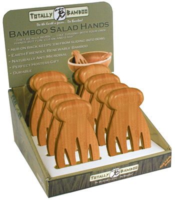 20-2054 Pair Of Bamboo Salad Hands, Pack Of 8